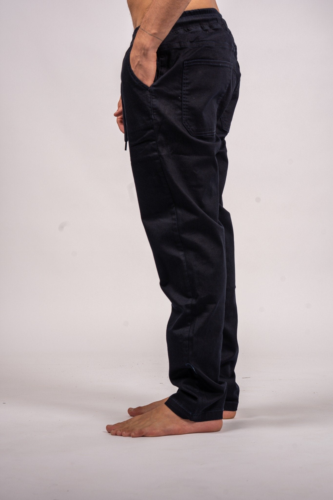 Drawstring Relaxed Denim Jeans