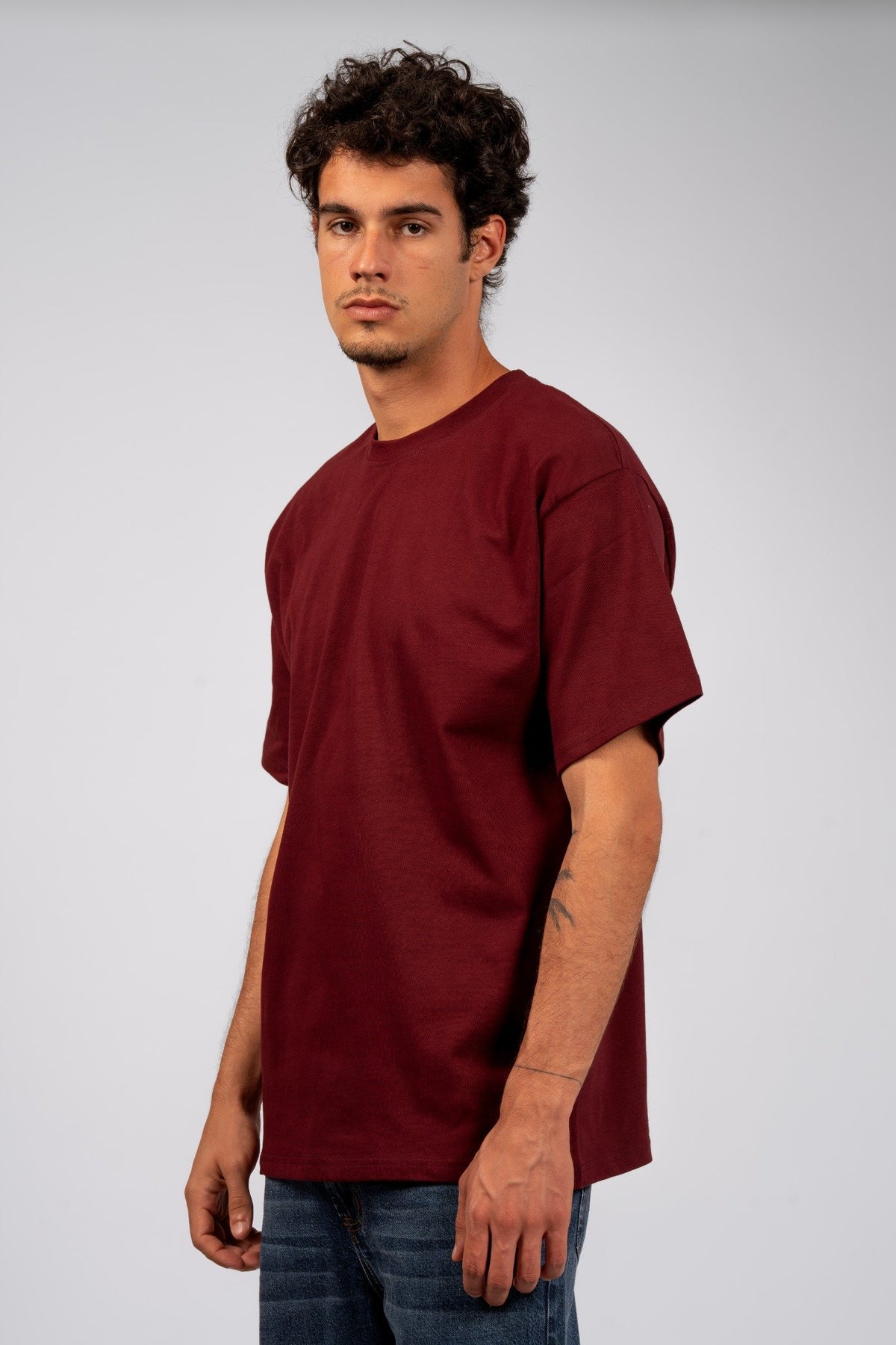 Relaxed Heavyweight T-Shirt Burgundy