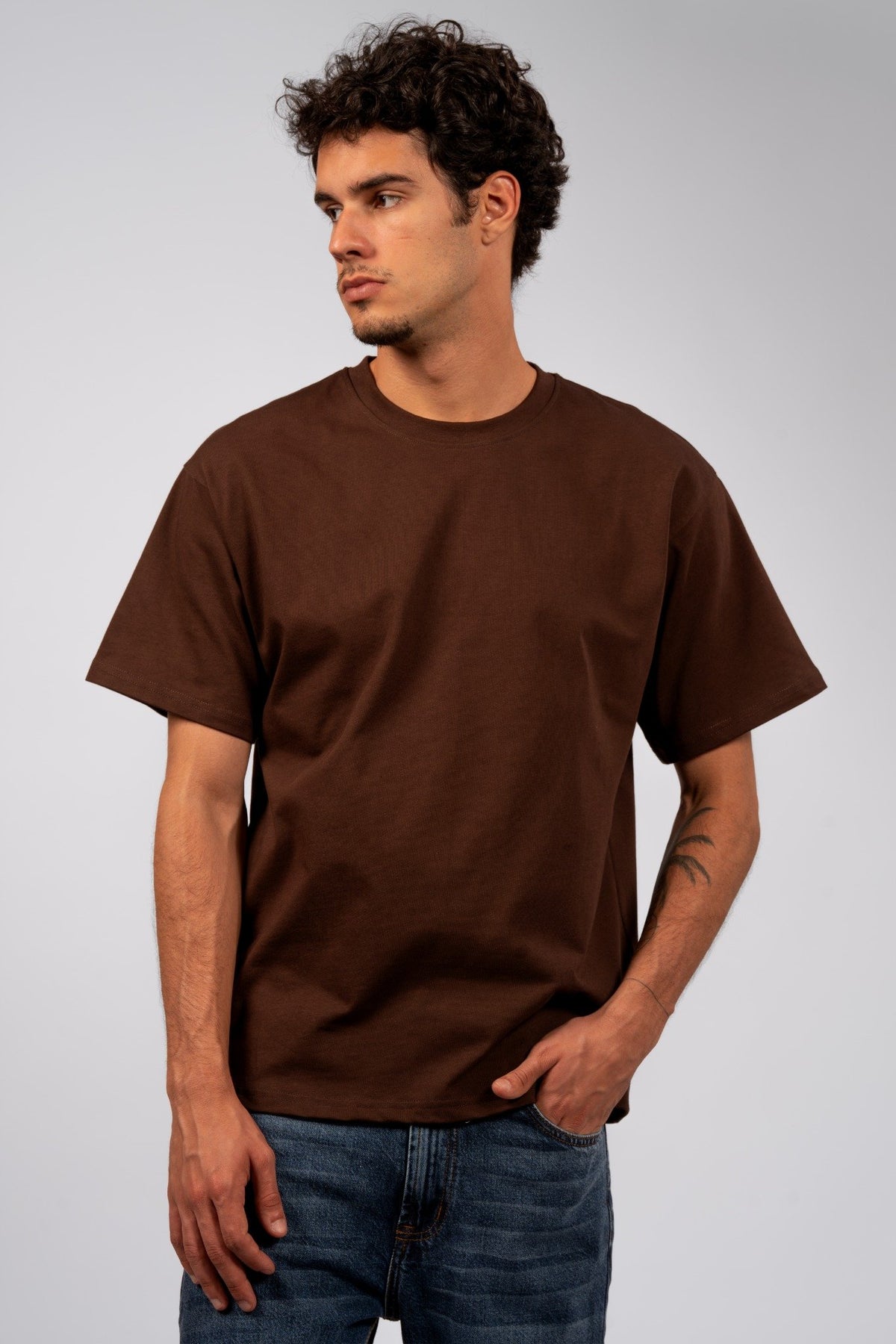 Relaxed Heavyweight T-Shirt Dark Brown