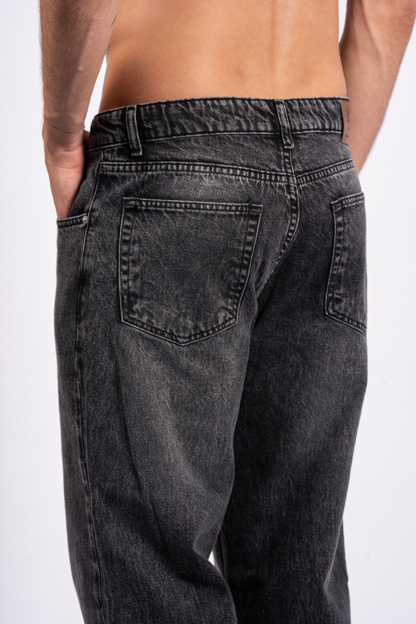 Wide-Leg Denim Jeans