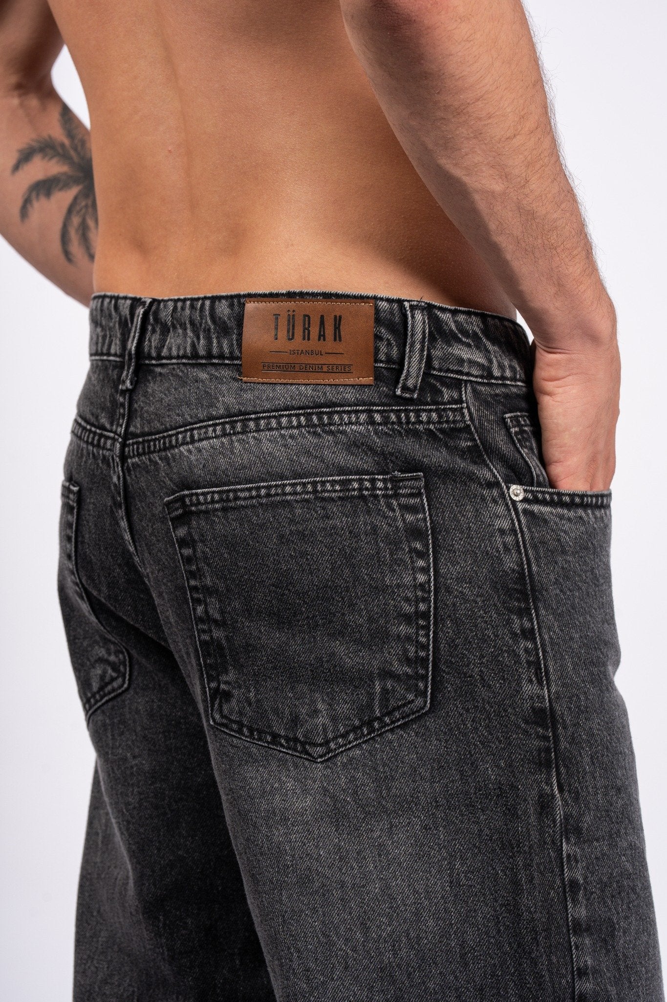 Wide-Leg Denim Jeans