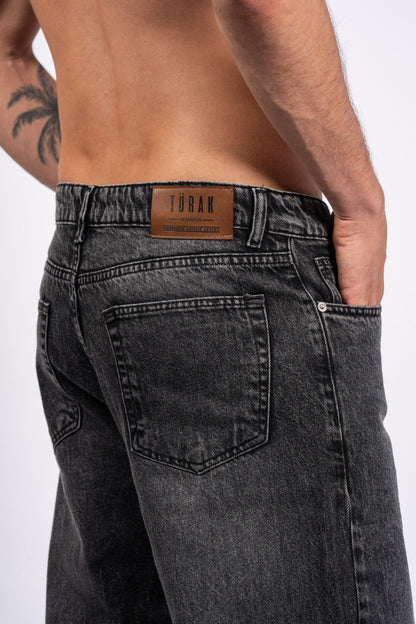 Wide-Leg Denim Jeans