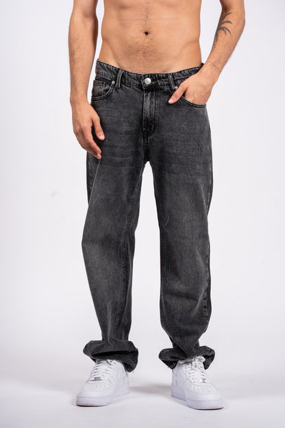Wide-Leg Denim Jeans