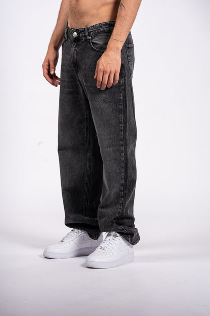 Wide-Leg Denim Jeans