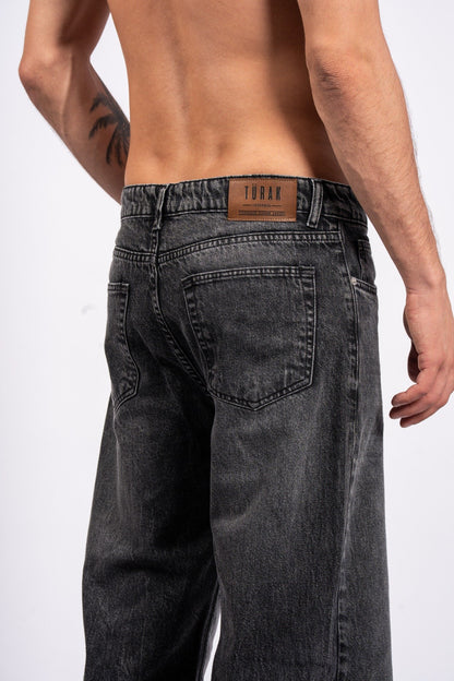 Wide-Leg Denim Jeans