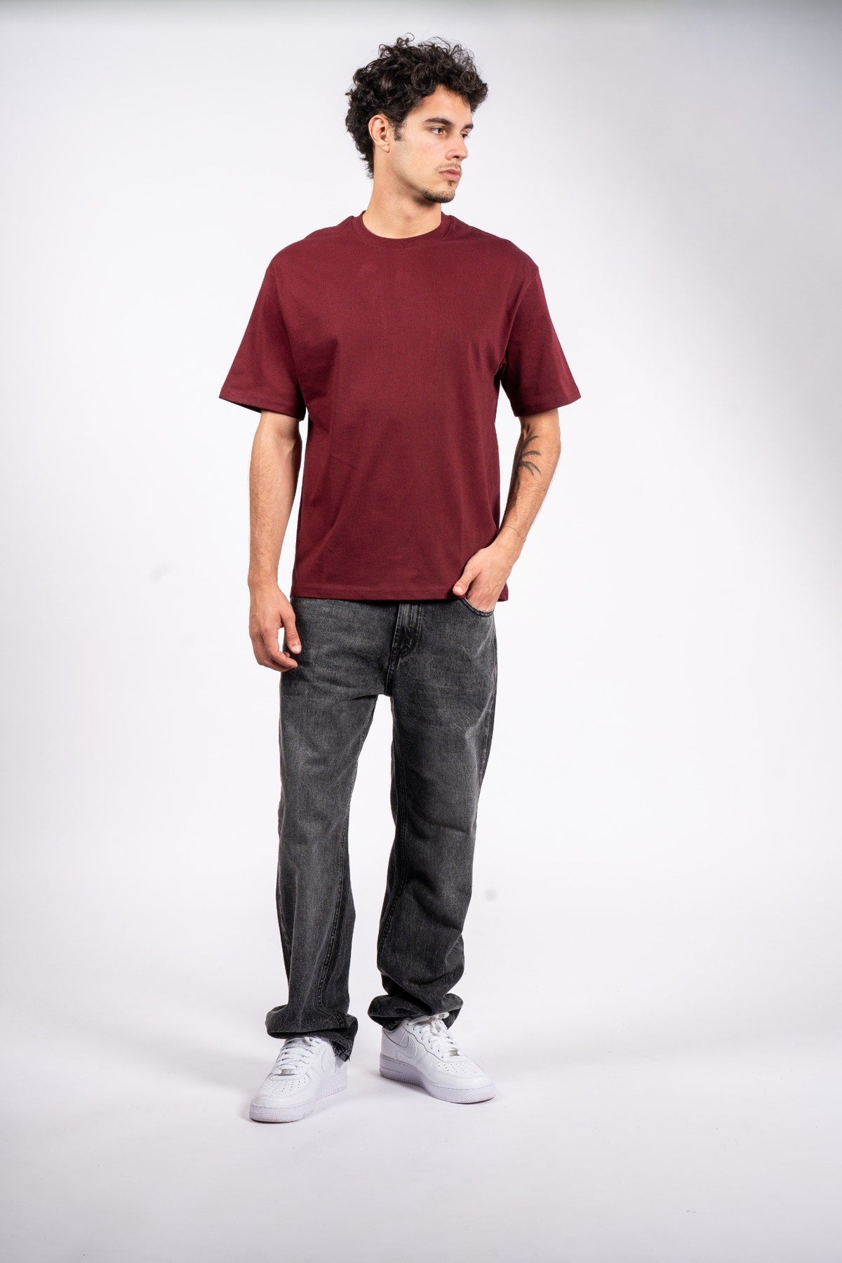 Regular Heavyweight T-Shirt Burgundy