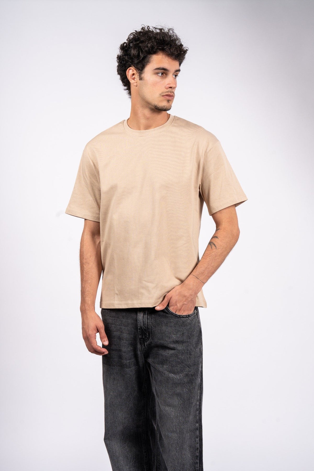 Regular Heavyweight T-Shirt Sand Beige