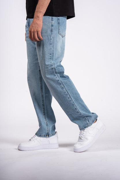 Wide-Leg Denim Jeans