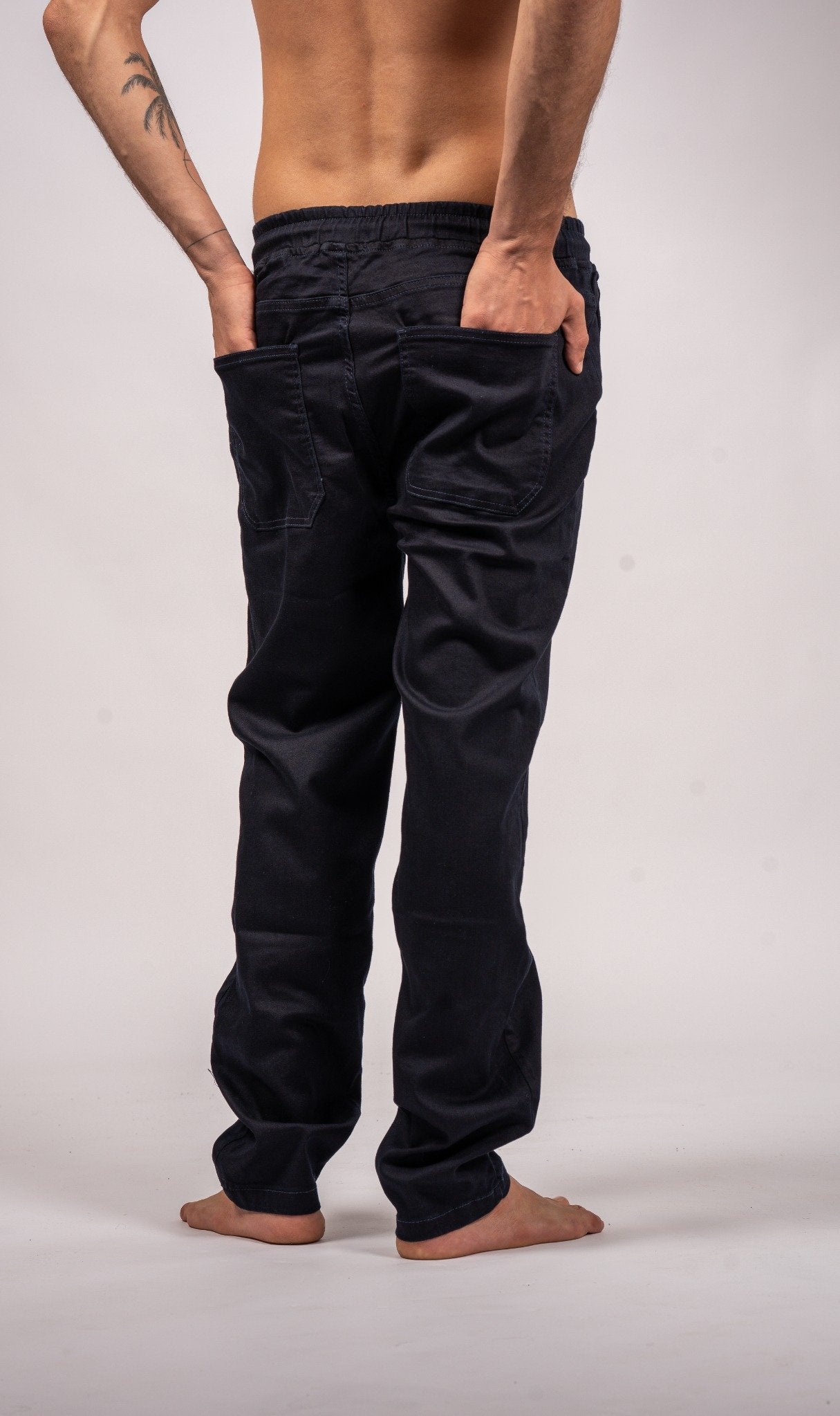 Drawstring Relaxed Denim Jeans