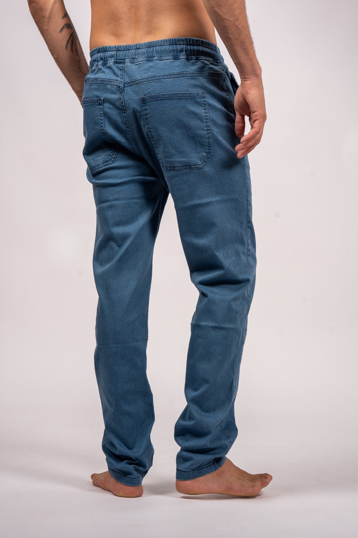 Drawstring Relaxed Denim Jeans