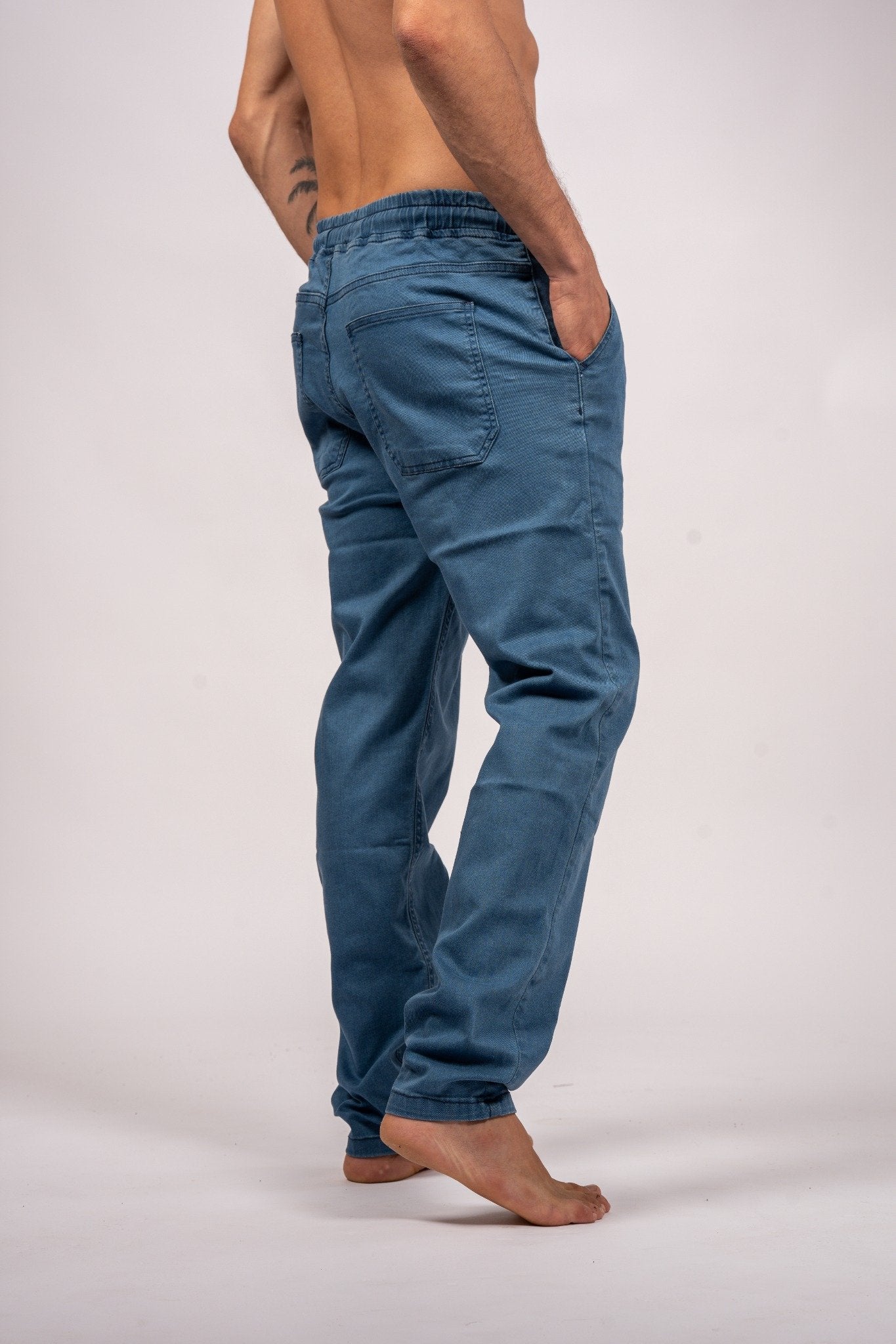 Drawstring Relaxed Denim Jeans