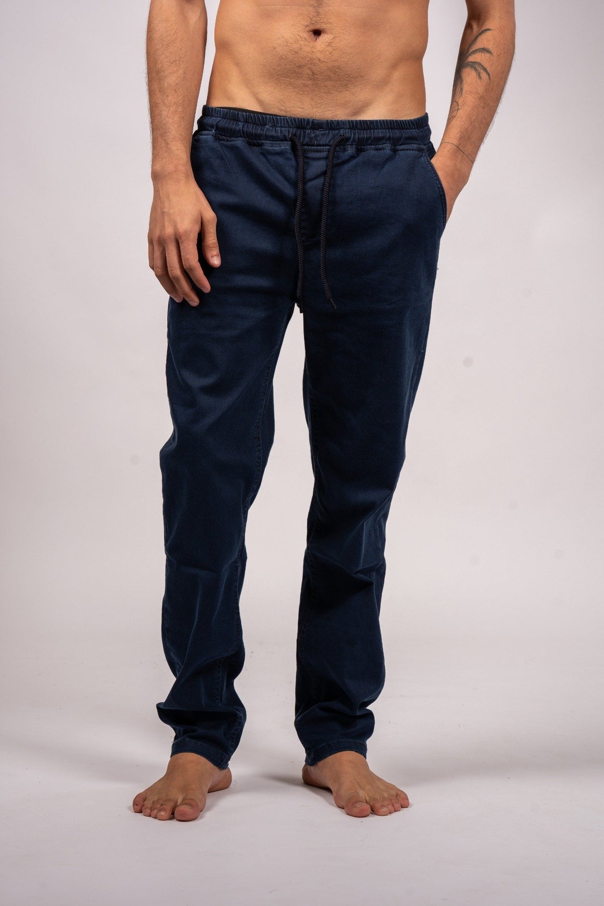 Drawstring Relaxed Denim Jeans Vintage Indigo
