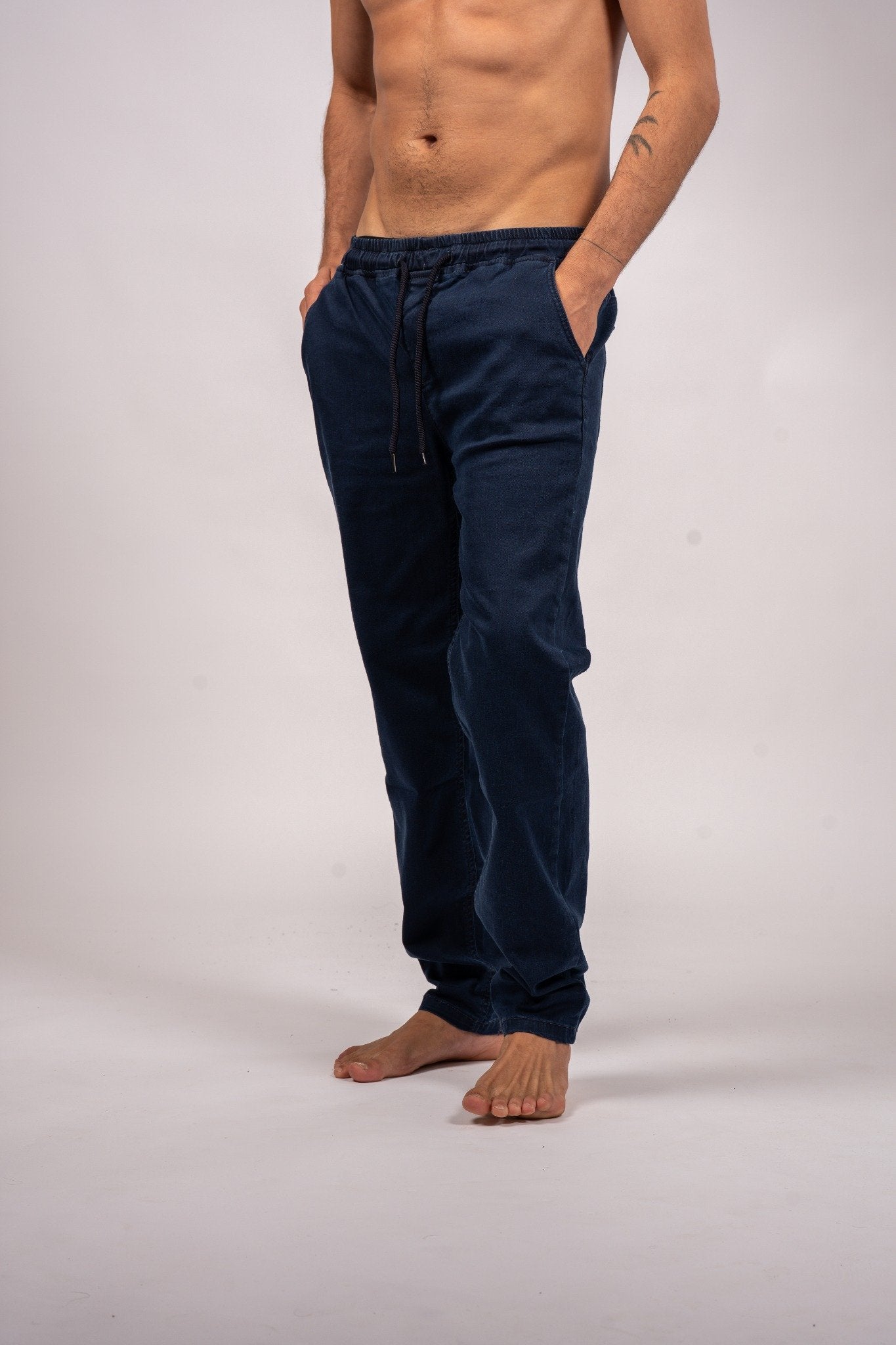 Drawstring Relaxed Denim Jeans
