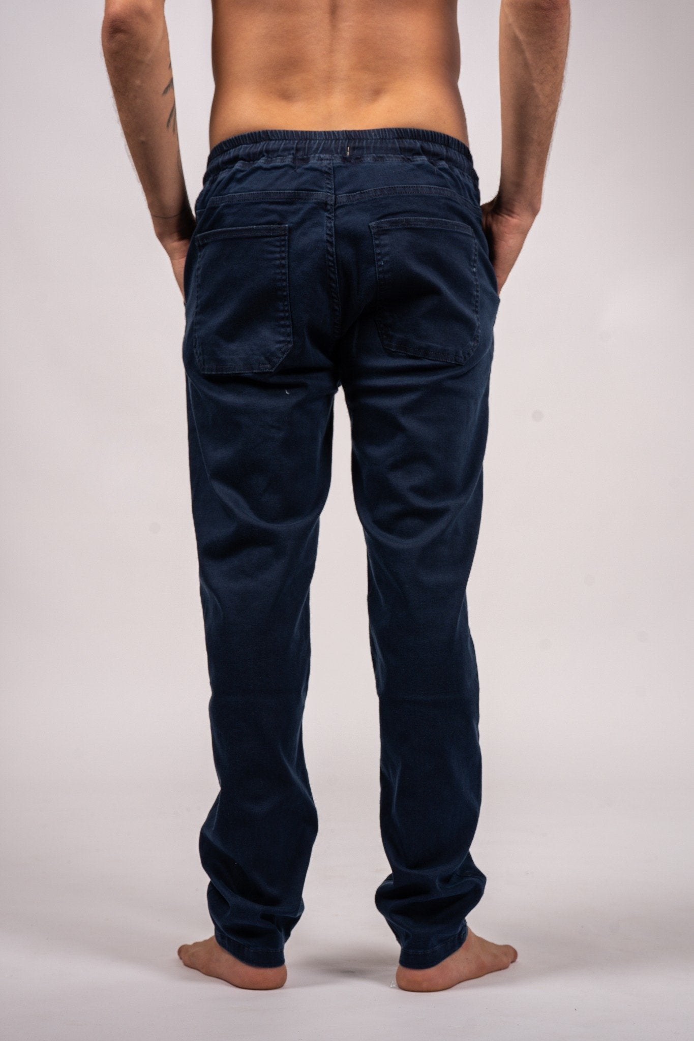 Drawstring Relaxed Denim Jeans