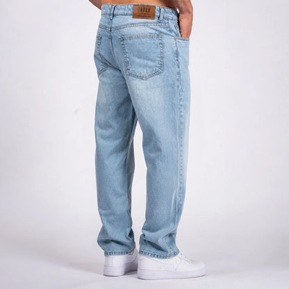 Wide-Leg Denim Jeans