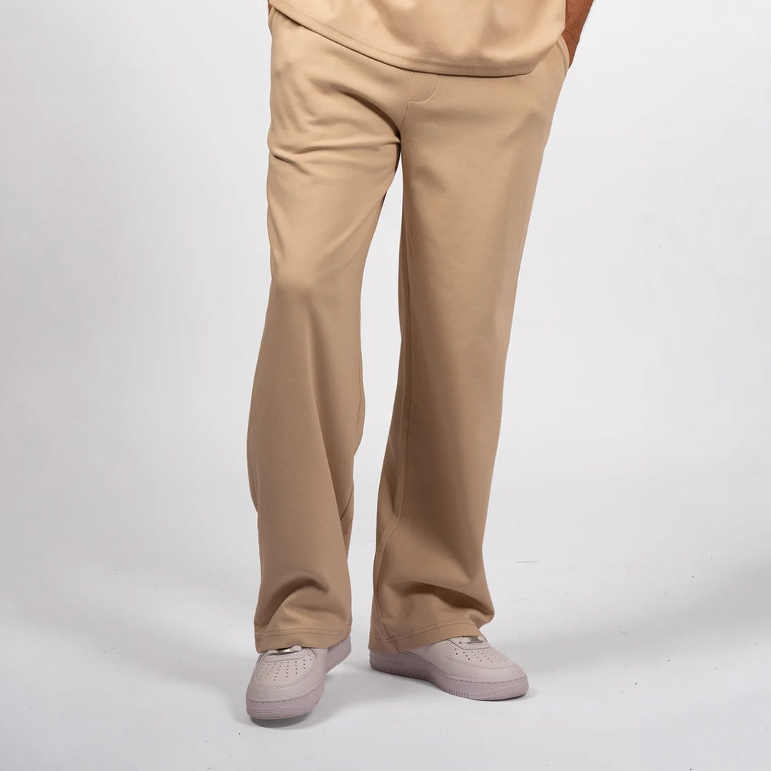 Interlock Straight-Leg Pant Sand Beige