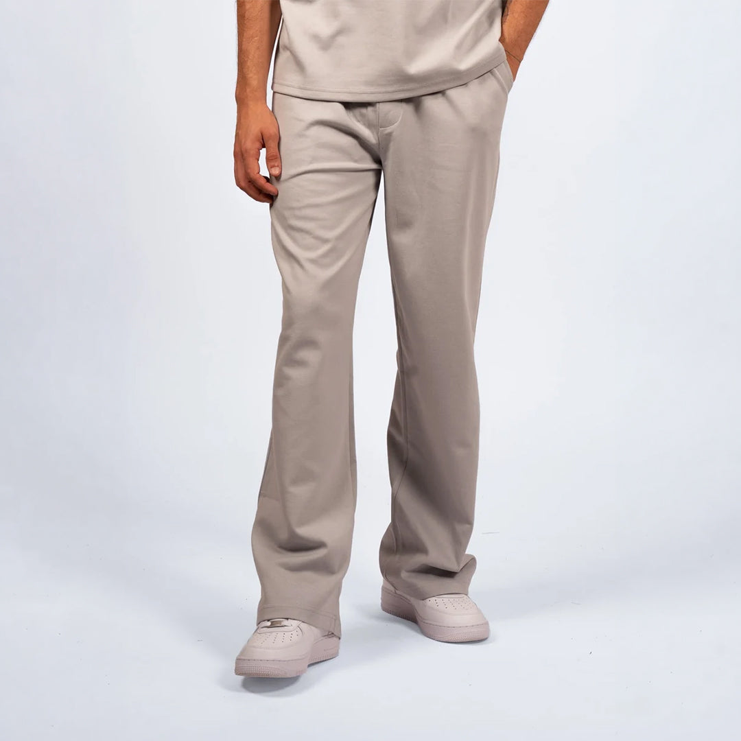 Interlock Straight-Leg Pant Light Gray