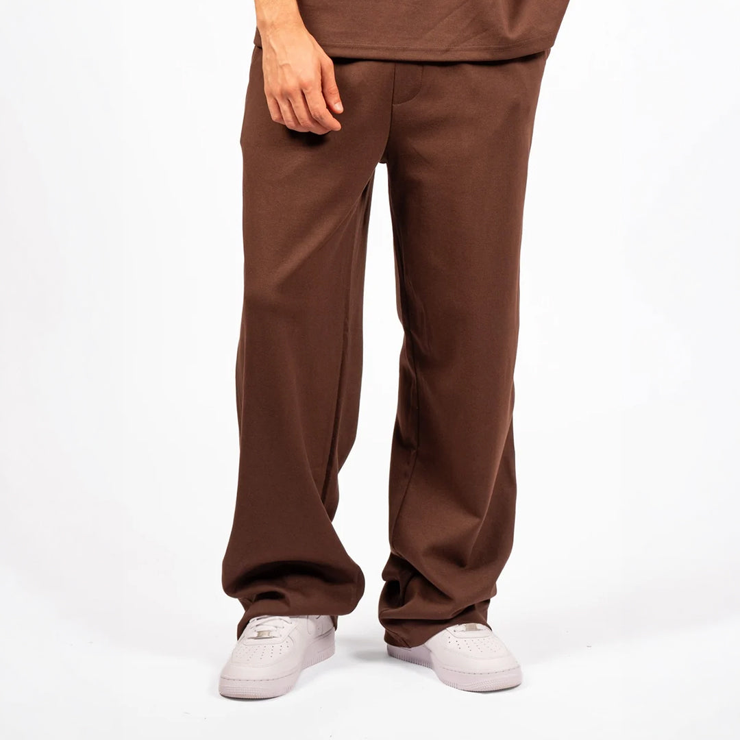 Interlock Straight-Leg Pant Dark Brown