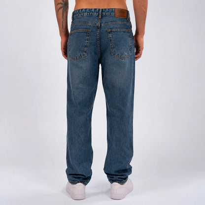 Wide-Leg Denim Jeans