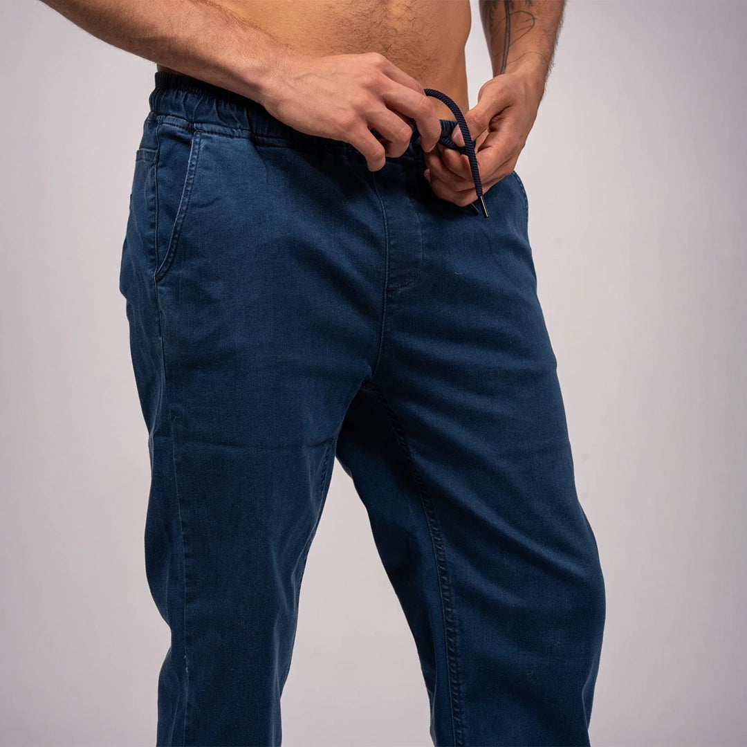 Drawstring Relaxed Denim Jeans