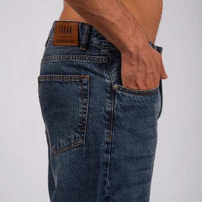 Wide-Leg Denim Jeans