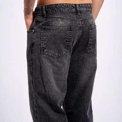 Wide-Leg Denim Jeans