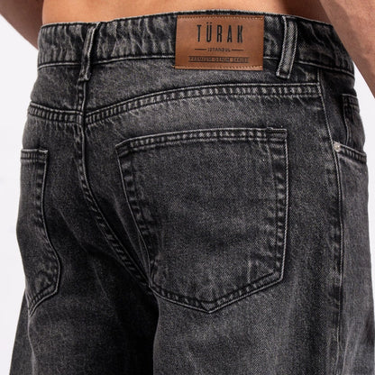 Wide-Leg Denim Jeans