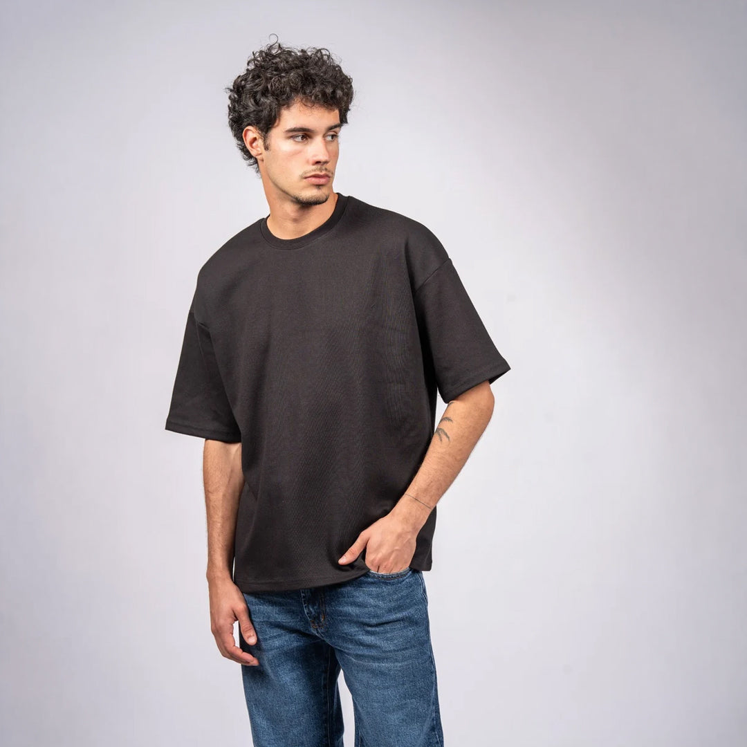 Boxy Heavyweight T-shirt Jet Black