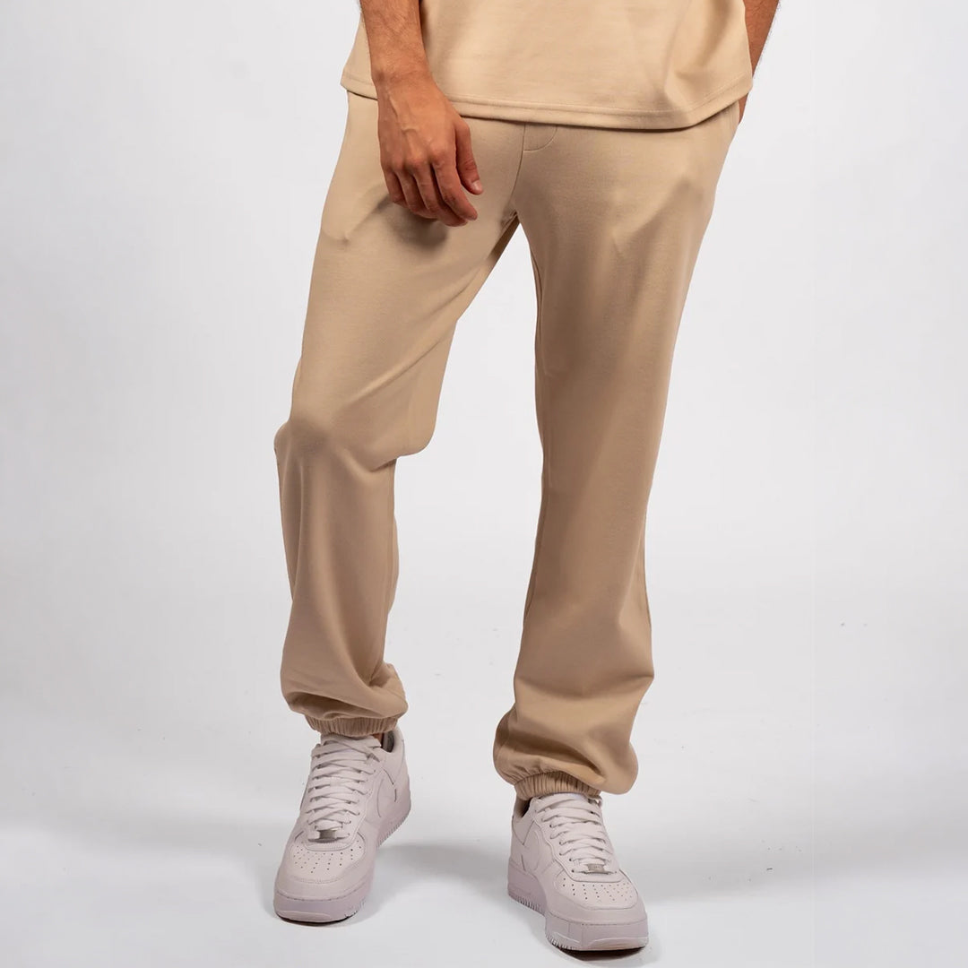 Interlock Jogger Pants Sand Beige