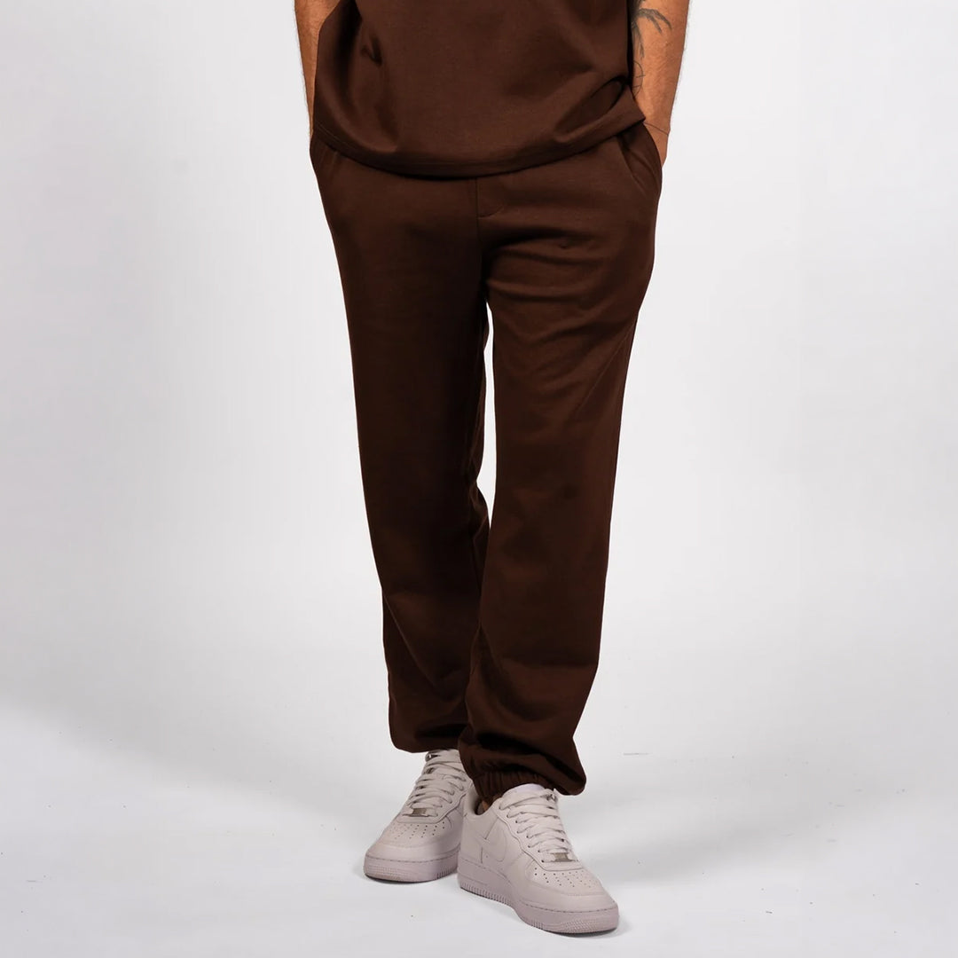 Interlock Jogger Pants Dark Brown