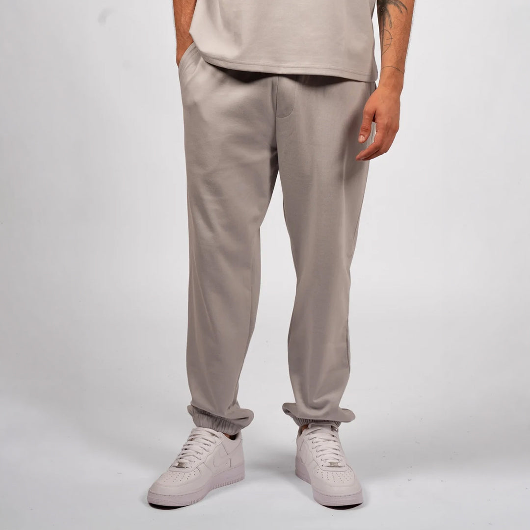 Interlock Jogger Pants Light Gray