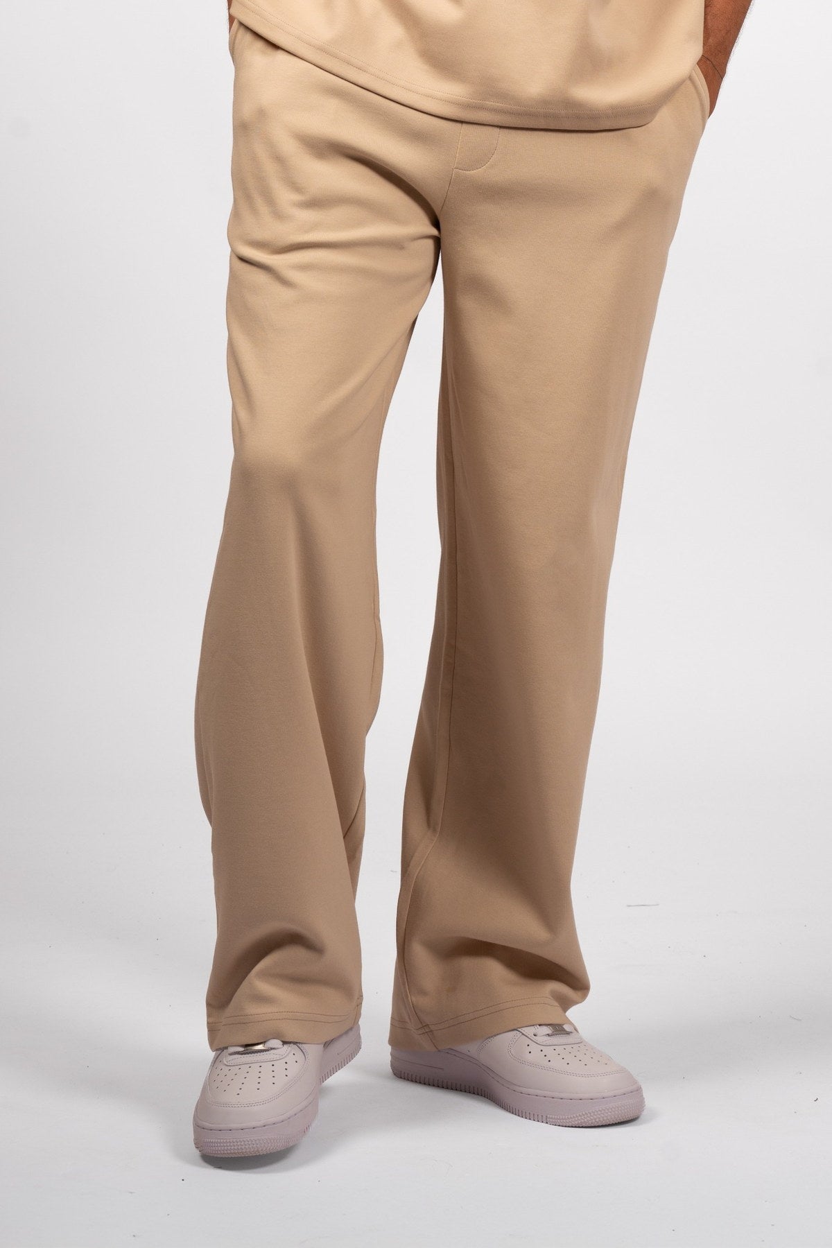Interlock Straight-Leg Pant Sand Beige
