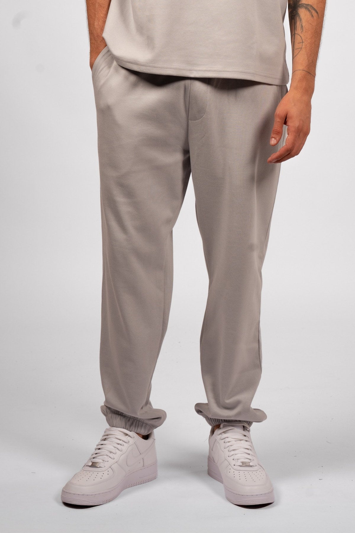 Interlock Jogger Pants Light Gray