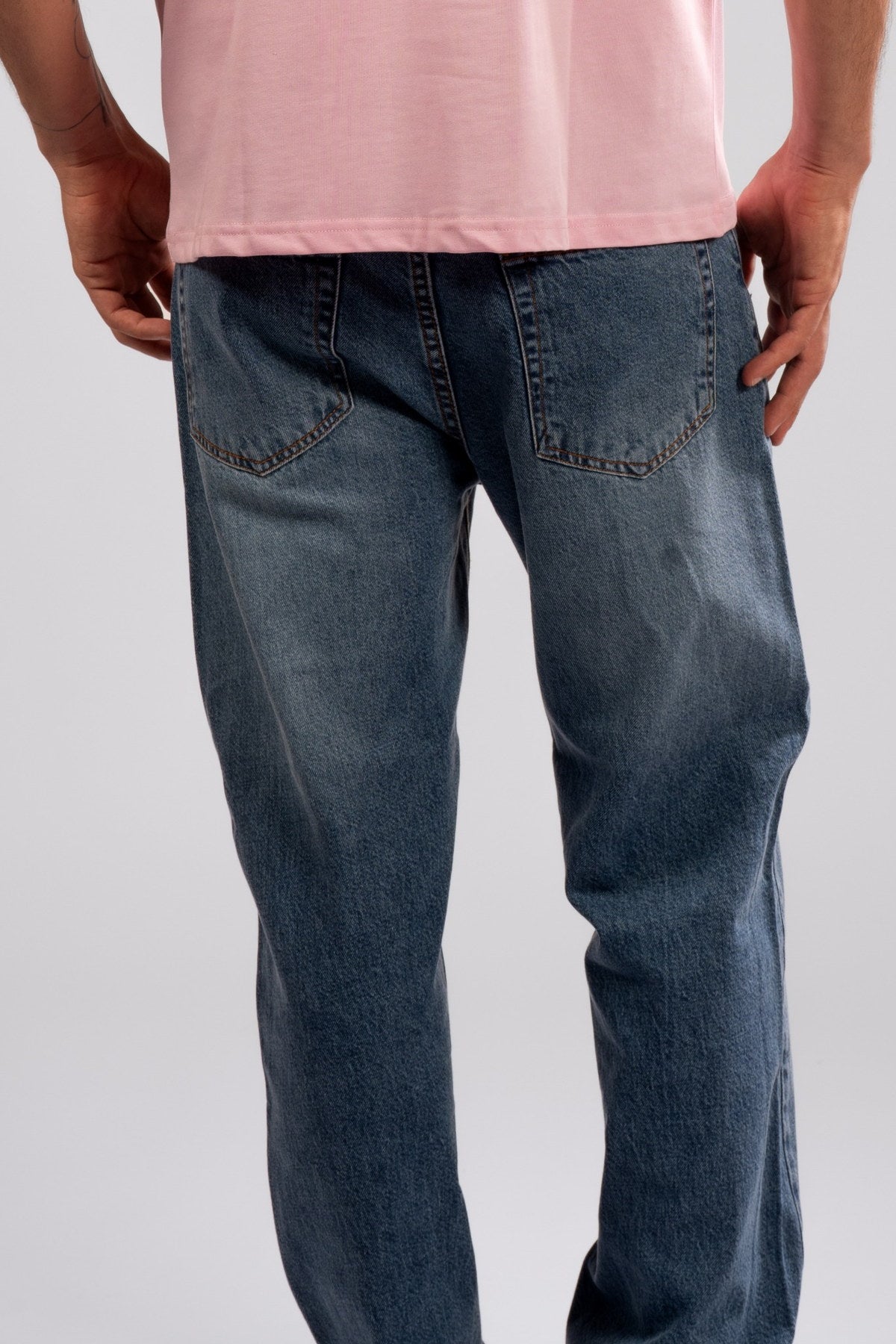 Wide-Leg Denim Jeans