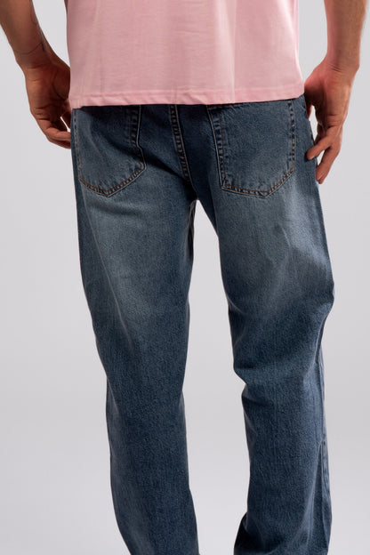 Wide-Leg Denim Jeans